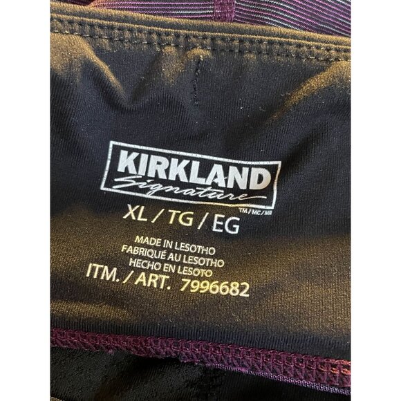 KIRKLAND signature active legging ladies jacquard YOGA black print - Picture 6 of 6